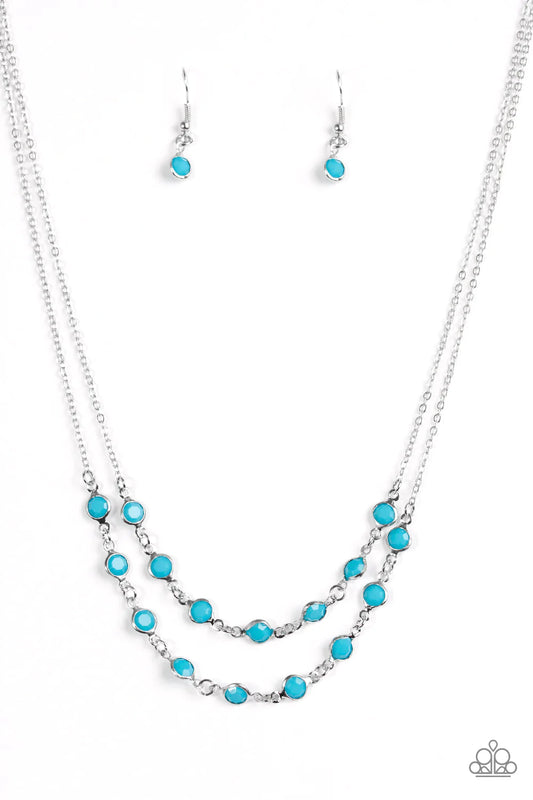 Paparazzi Necklace ~ Summer Girl - Blue