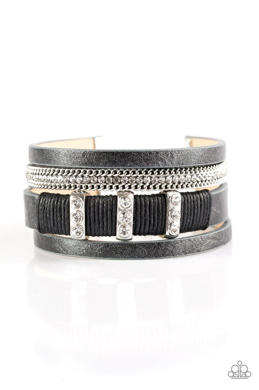 FAME Night - Black - Paparazzi Bracelet Image