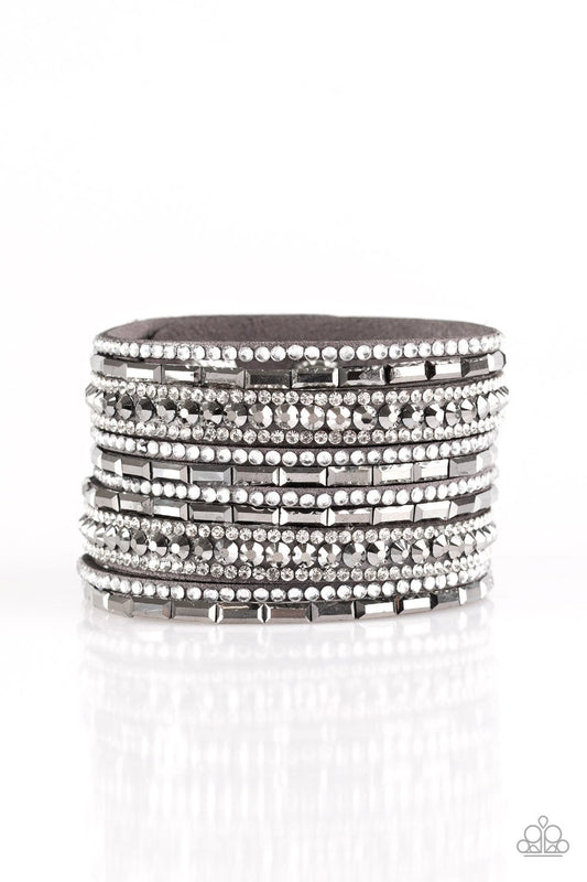 Paparazzi Bracelet ~ Wham Bam Glam - Silver