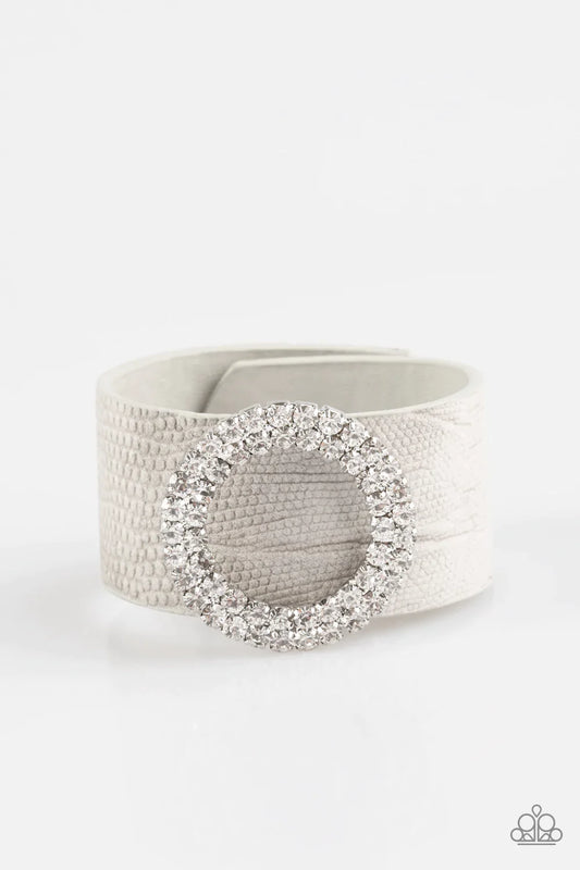 Paparazzi Bracelet ~ Ring In The Bling - Silver