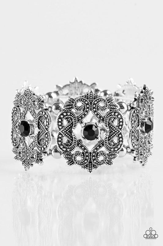 Paparazzi Bracelet ~ EMPRESS-ive Shimmer - Black