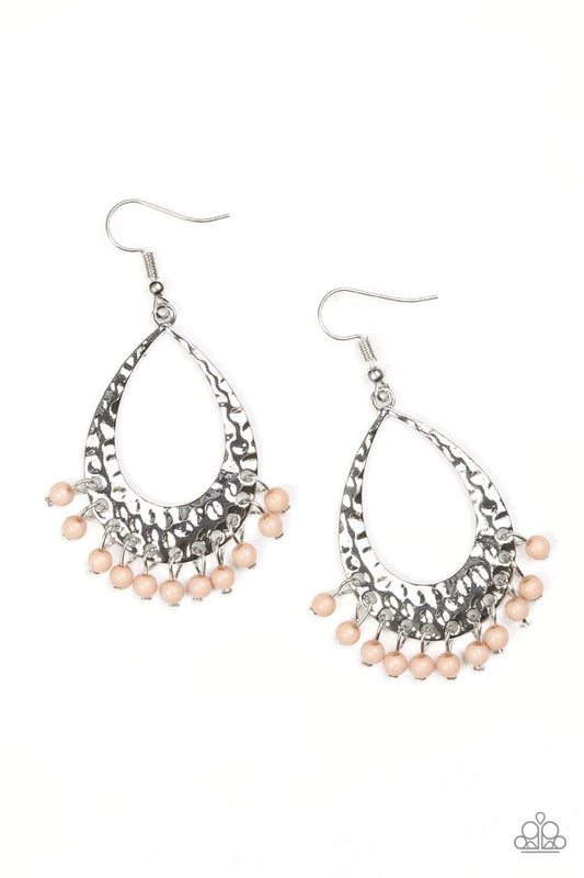 Paparazzi Earring ~ Casually Cancun - Brown
