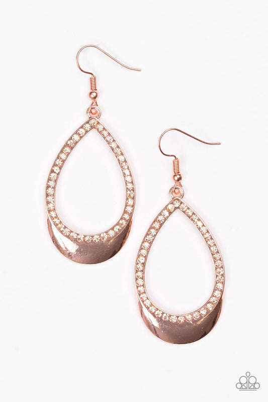 Paparazzi Earring ~ Make It REIGN - Copper