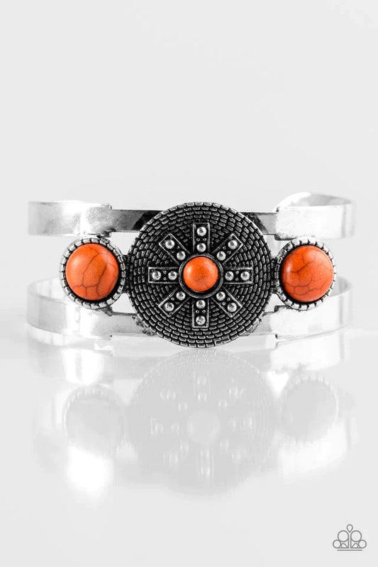 Paparazzi Bracelet ~ Here Comes The SUNDIAL - Orange