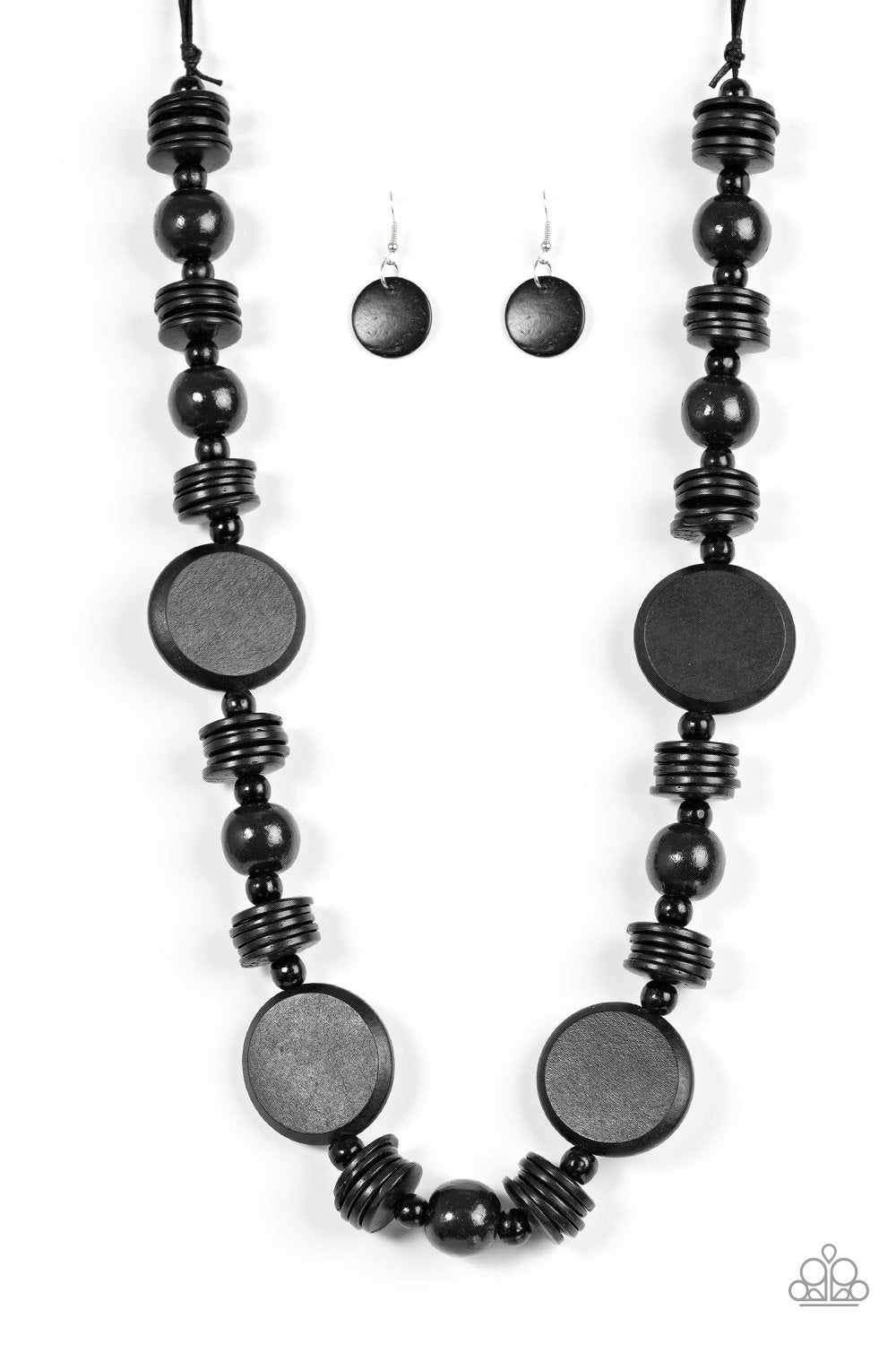 Paparazzi Necklace ~ Tiki Tonga - Black