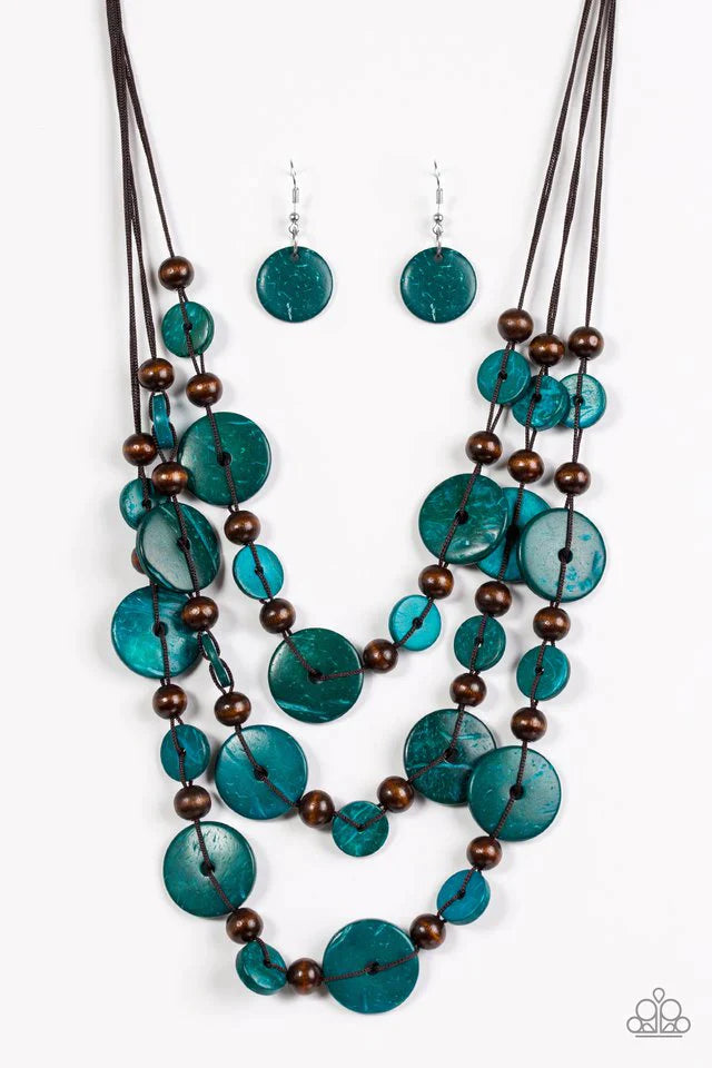 Paparazzi Necklace ~ South Beach Summer - Blue