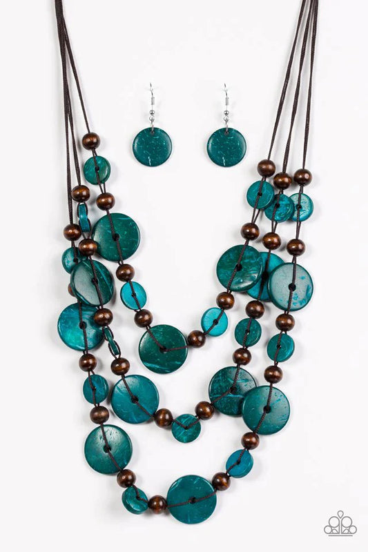 Paparazzi Necklace ~ South Beach Summer - Blue