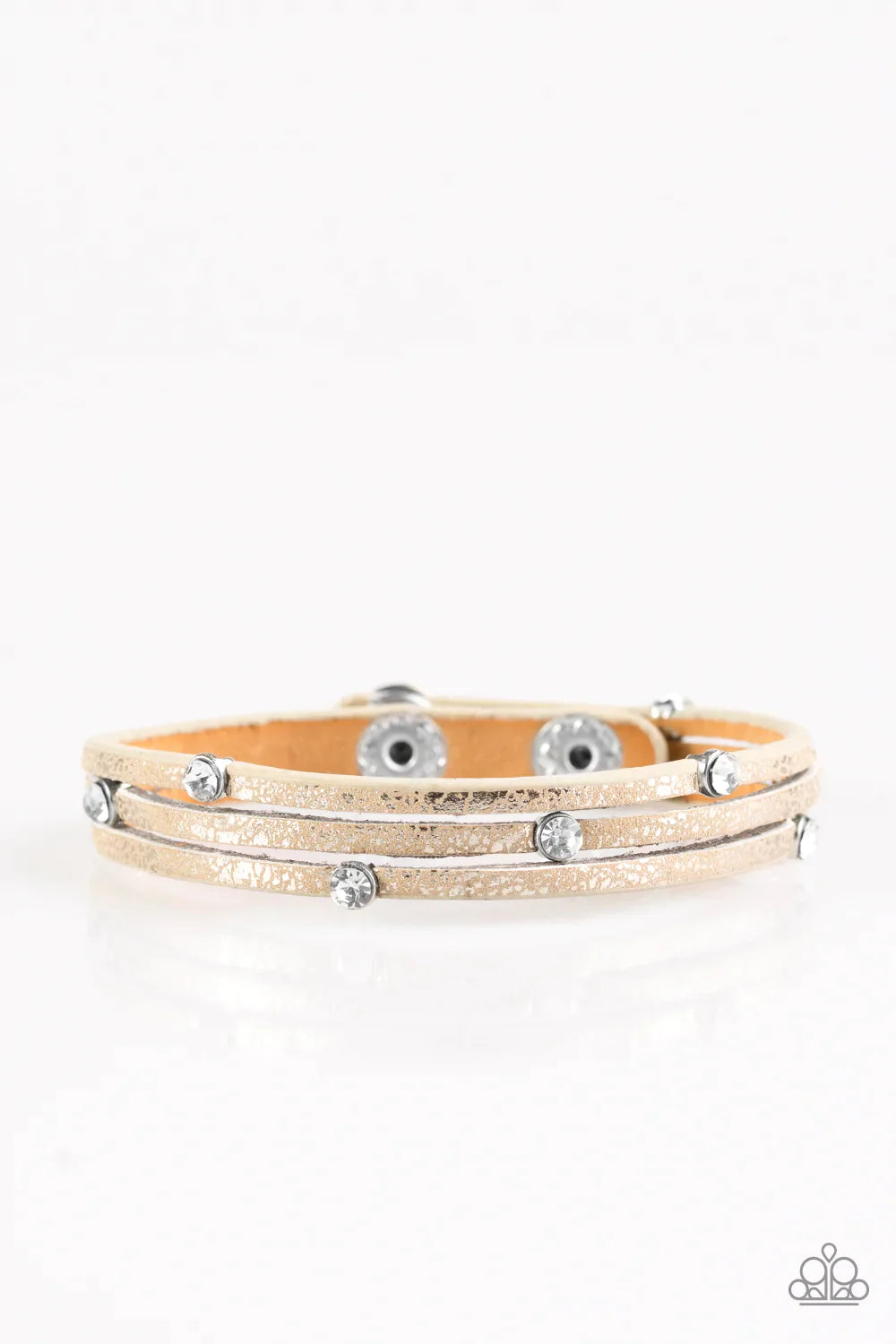 Paparazzi Bracelet ~ Drop A SHINE - Brown