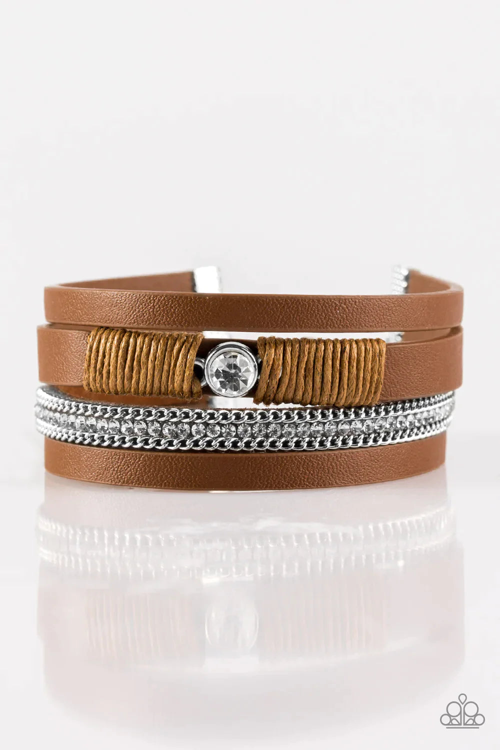 Paparazzi Bracelet ~ Catwalk Craze - Brown