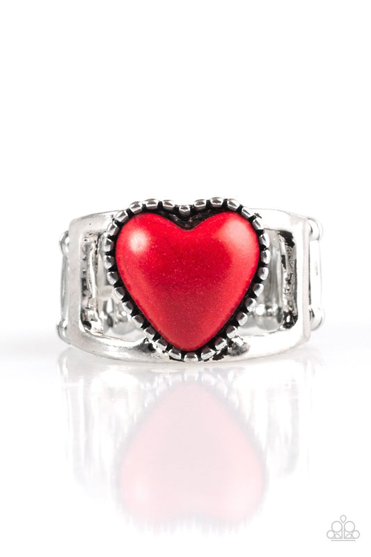 Paparazzi Ring ~ Rule With Your Heart - Red