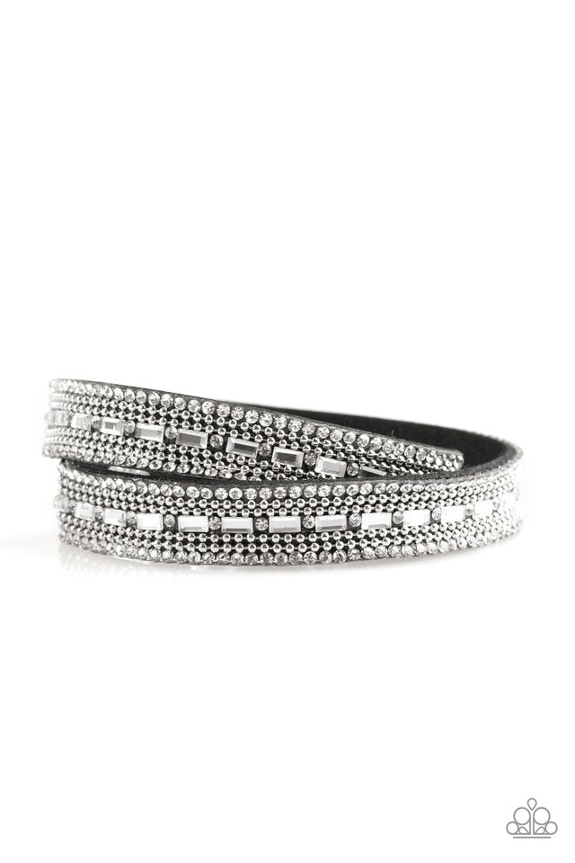 Shimmer and Sass - Black - Paparazzi Bracelet Image