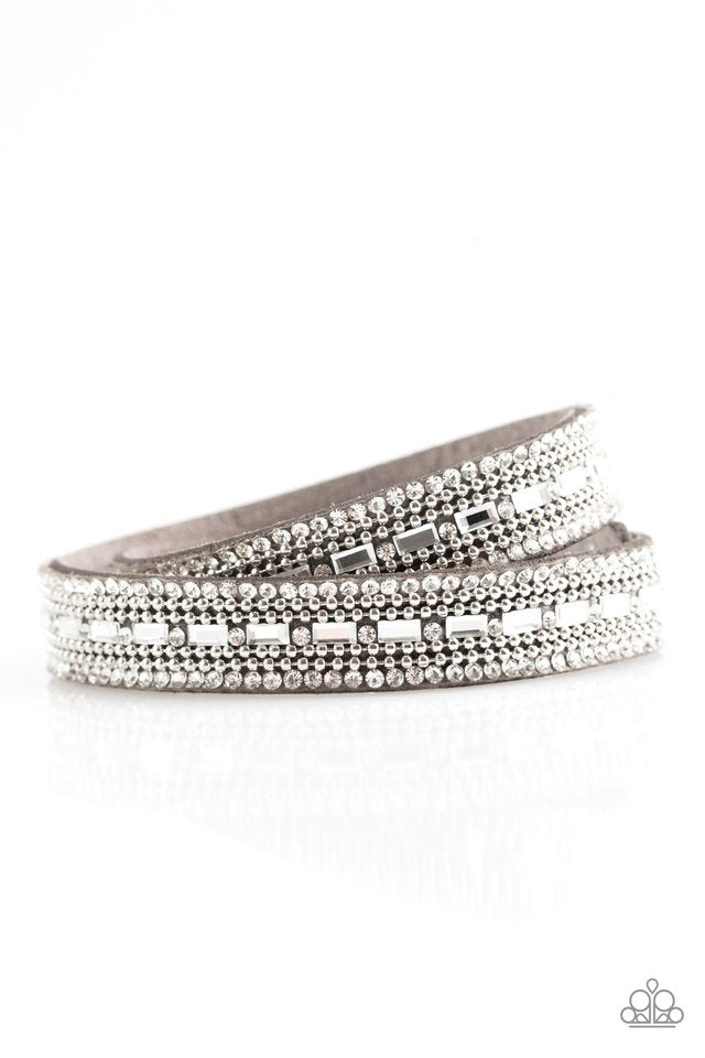 Shimmer and Sass - Silver - Paparazzi Bracelet Image