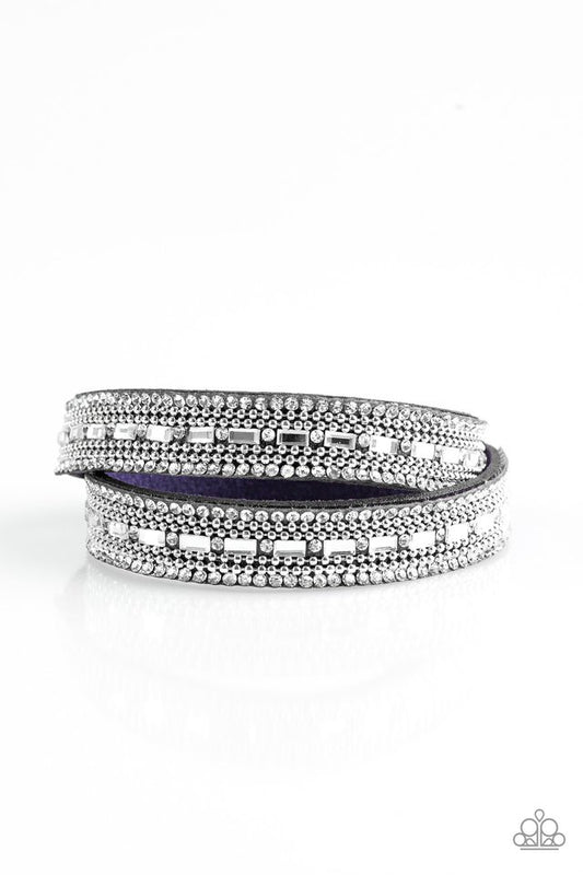 Shimmer and Sass - Blue - Paparazzi Bracelet Image
