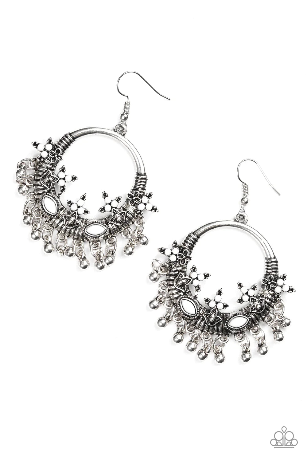 Paparazzi Earring ~ Musical Mantras - White
