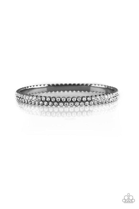 Paparazzi Bracelet ~ Decked Out In Diamonds - Black
