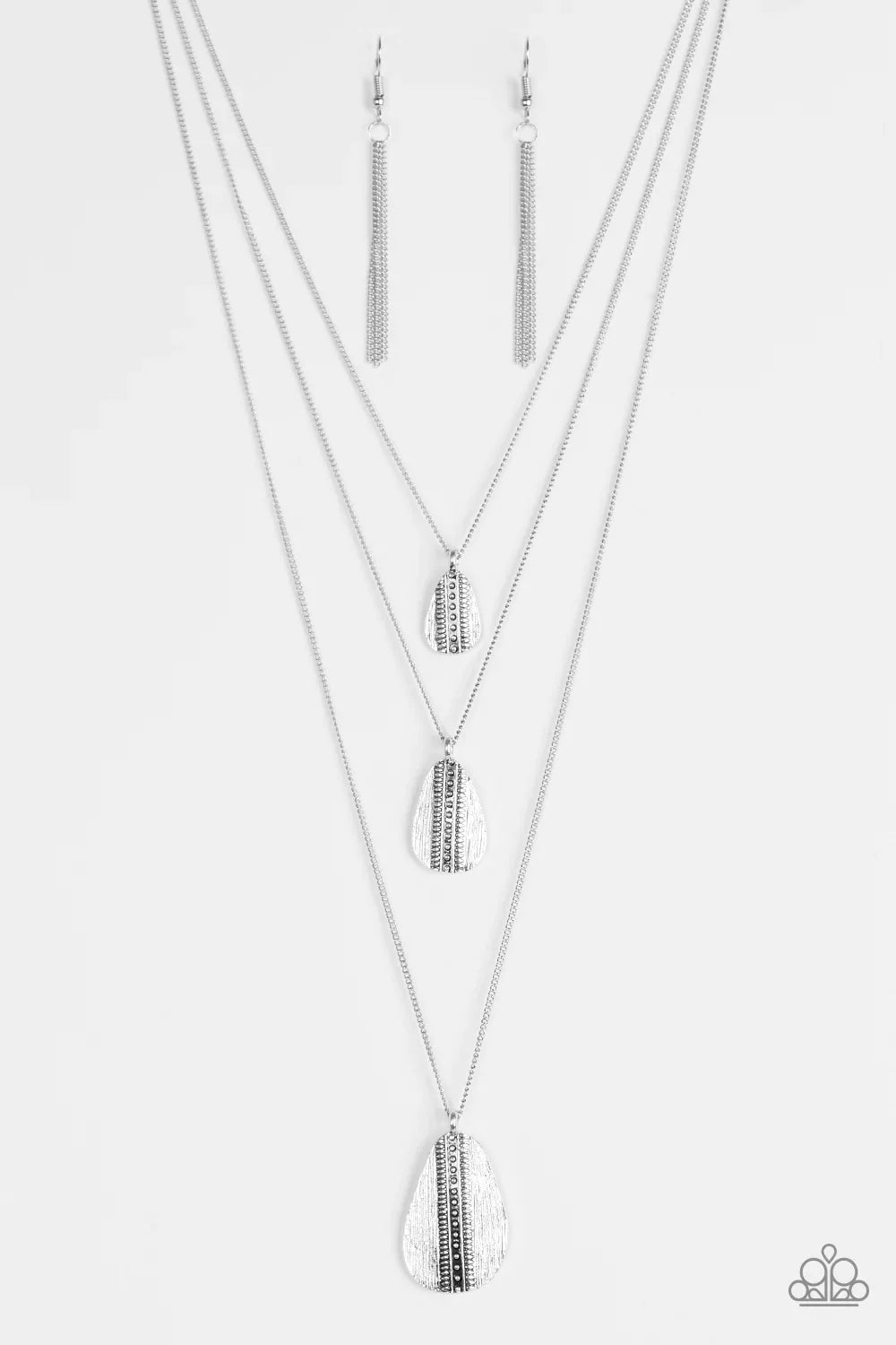 Paparazzi Necklace ~ Sonoran Storm - Silver