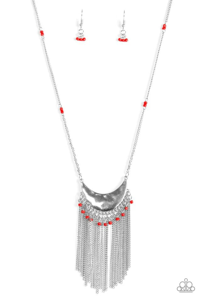 Paparazzi Necklace ~ Desert Trance - Red