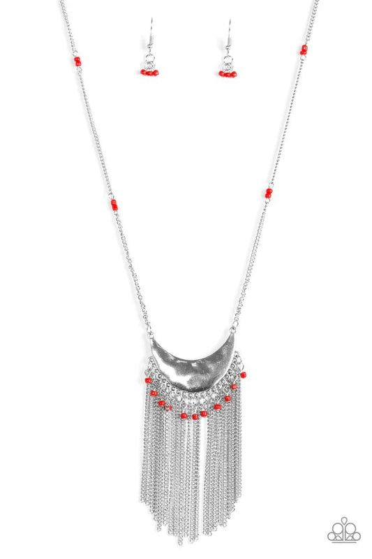 Paparazzi Necklace ~ Desert Trance - Red