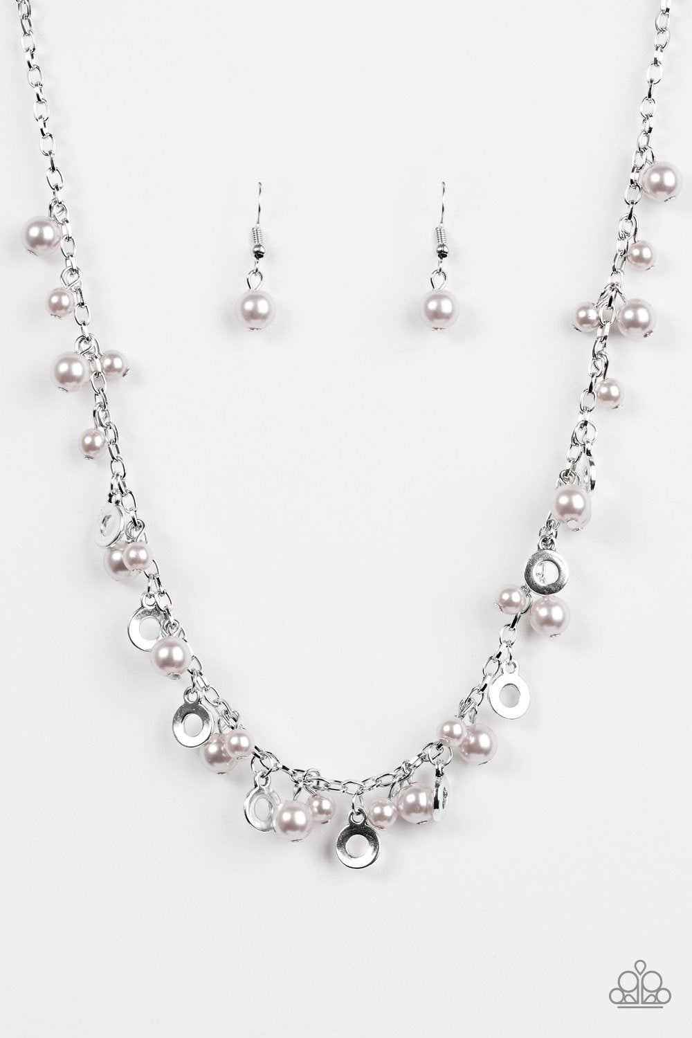Paparazzi Necklace ~ Elegant Ensemble - Silver