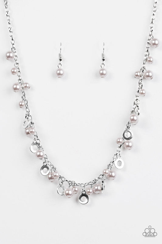 Paparazzi Necklace ~ Elegant Ensemble - Silver