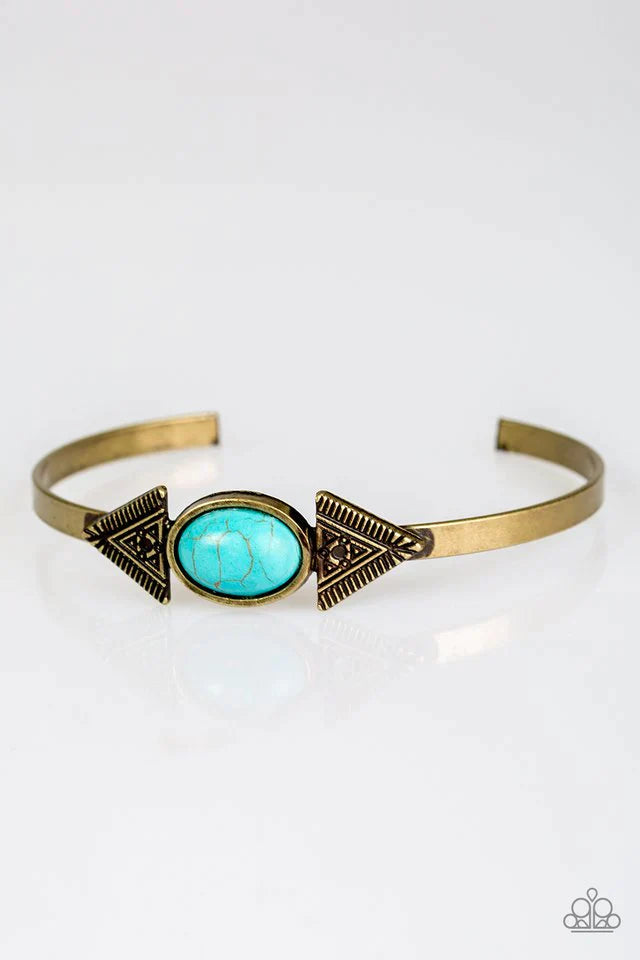Paparazzi Bracelet ~ Apache Trail - Brass