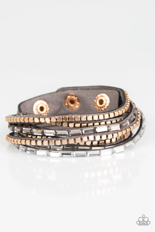 Paparazzi Bracelet ~ This Time With Attitude - Silver