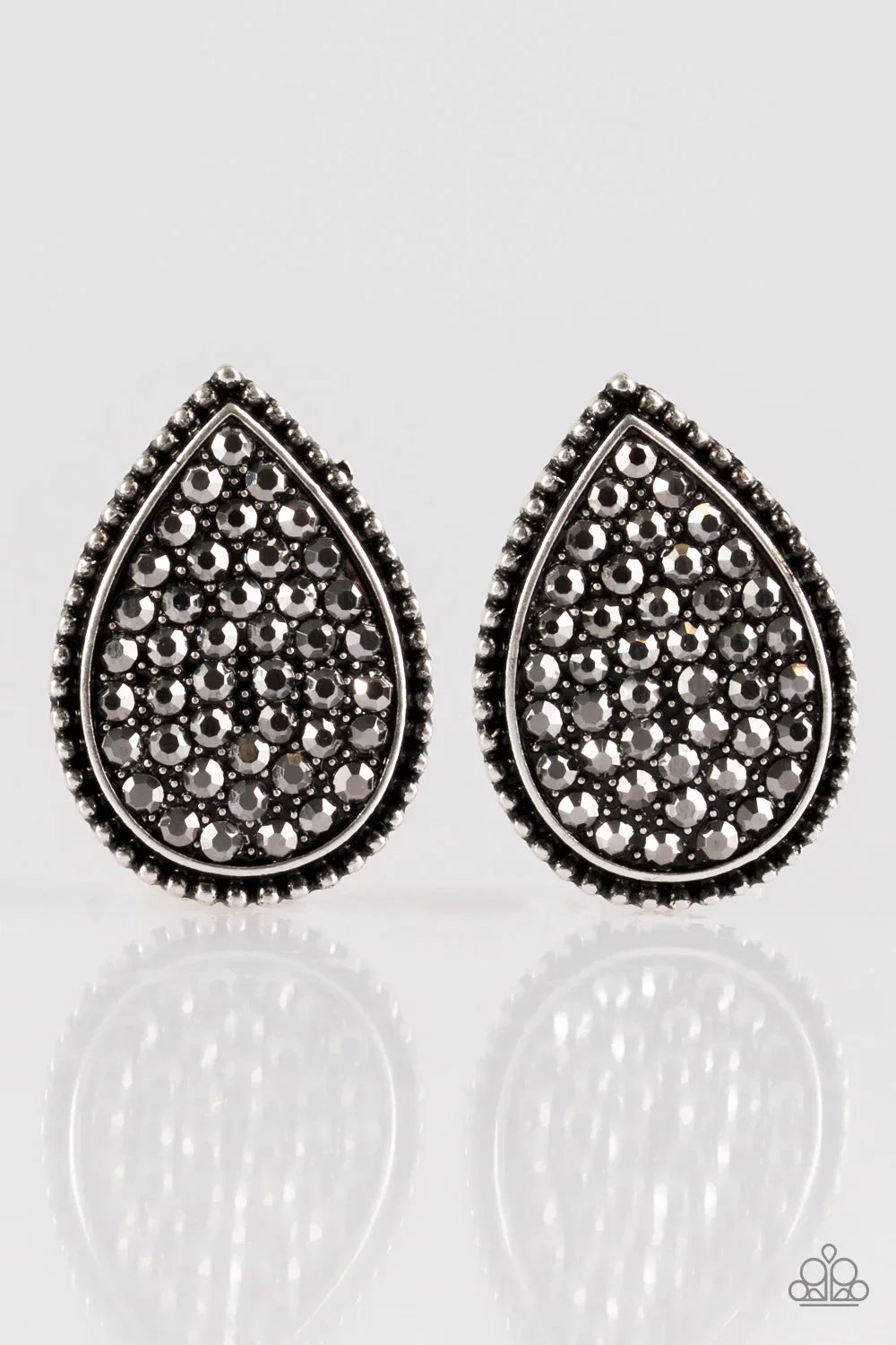 Paparazzi Earring ~ A Run For Their Money - Silver Post