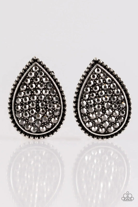 Paparazzi Earring ~ A Run For Their Money - Silver Post