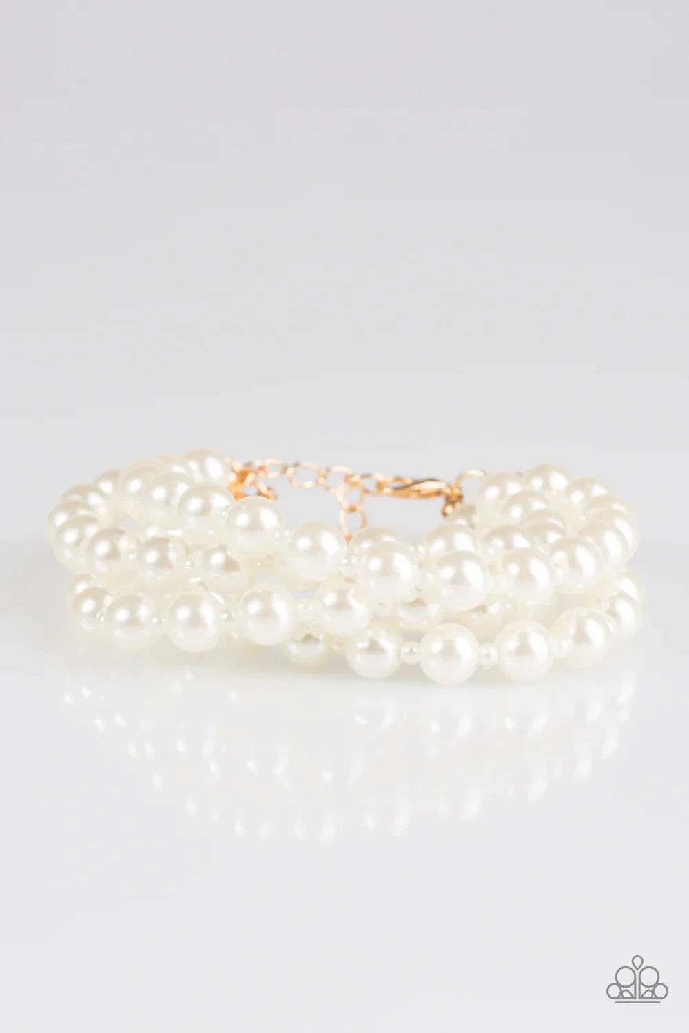 Paparazzi Bracelet ~ Work The BALLROOM - Gold