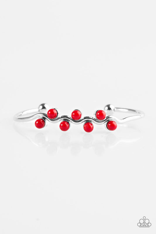 Paparazzi Bracelet ~ Tropical Tides - Red