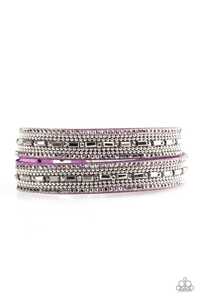 Shimmer and Sass - Purple - Paparazzi Bracelet Image