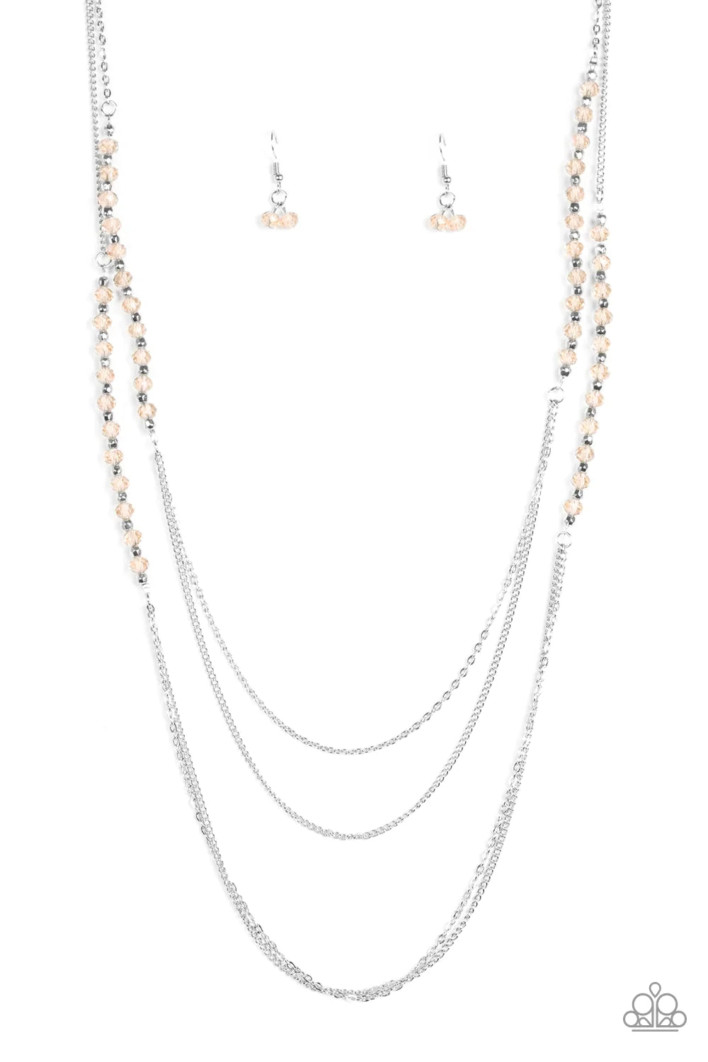 Paparazzi Necklace ~ Shimmer Showdown - Brown