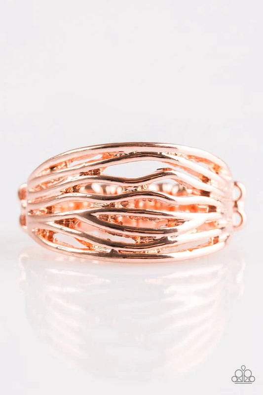 Paparazzi Ring ~ Rip Current - Copper