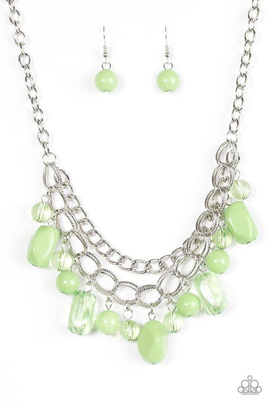 Paparazzi Necklace - Brazilian Bay - Green