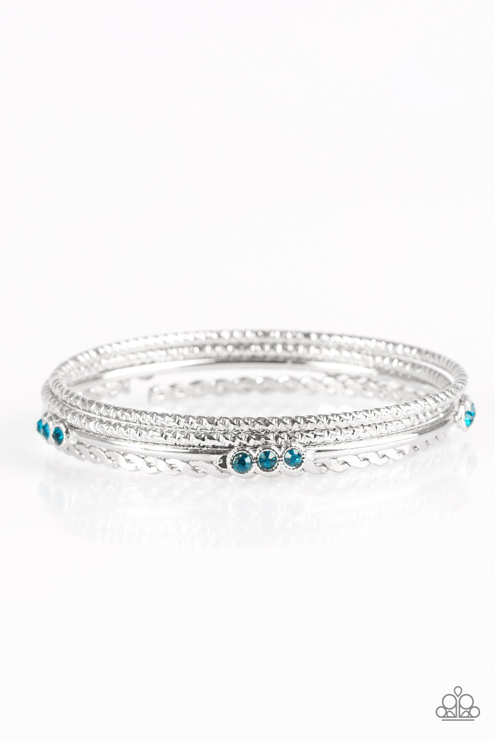 Paparazzi Bracelet ~ Subtle Shimmer  - Blue