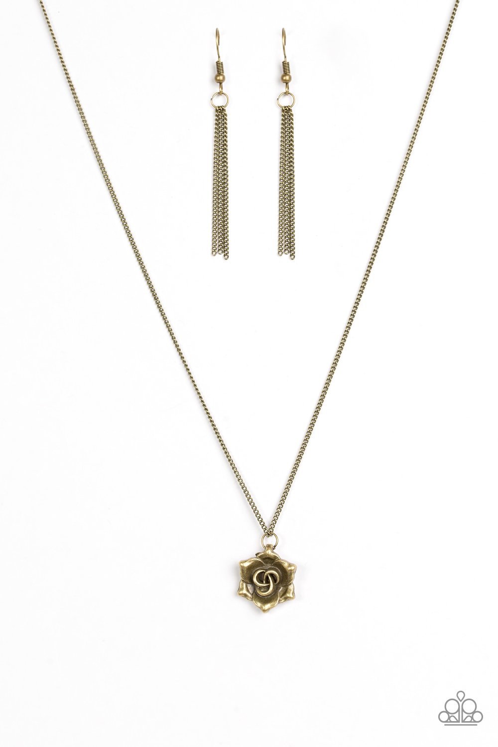 Paparazzi Necklace ~ Primrose Path - Brass