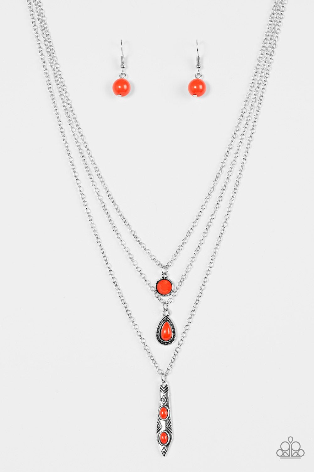 Paparazzi Necklace ~ Tahitian Princess - Red