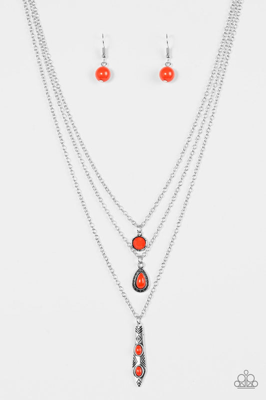 Paparazzi Necklace ~ Tahitian Princess - Red