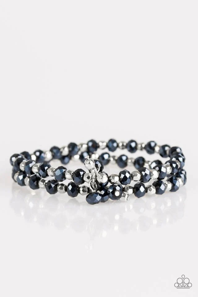 Paparazzi Bracelet ~ Sink or Shimmer - Blue