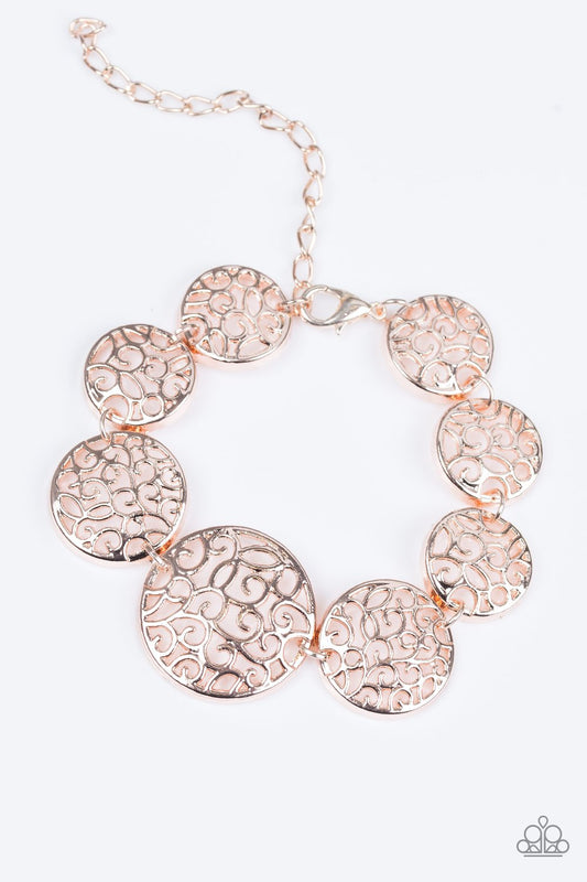 Paparazzi Bracelet ~ Dream WHIRL - Rose Gold