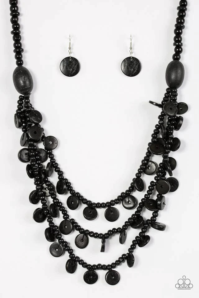 Paparazzi Necklace ~ Safari Samba - Black