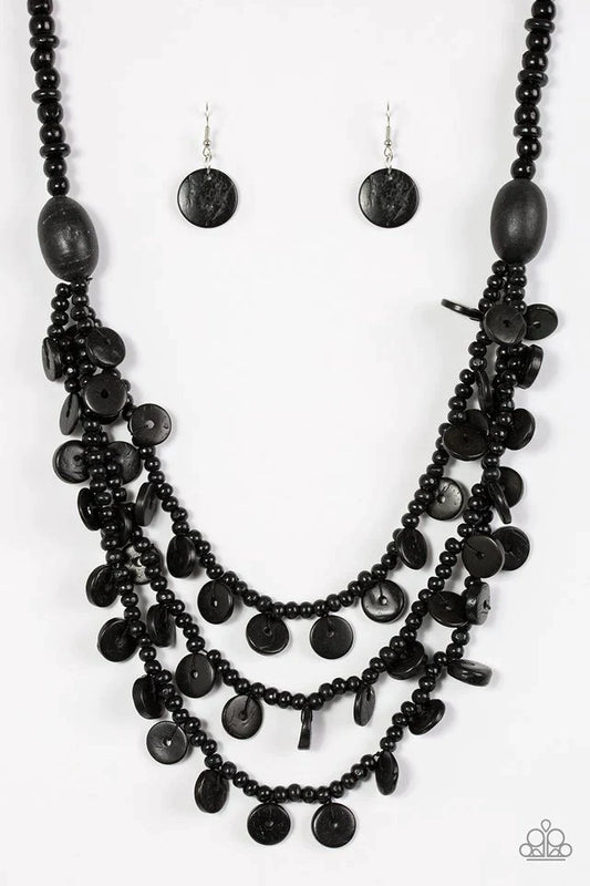 Paparazzi Necklace ~ Safari Samba - Black
