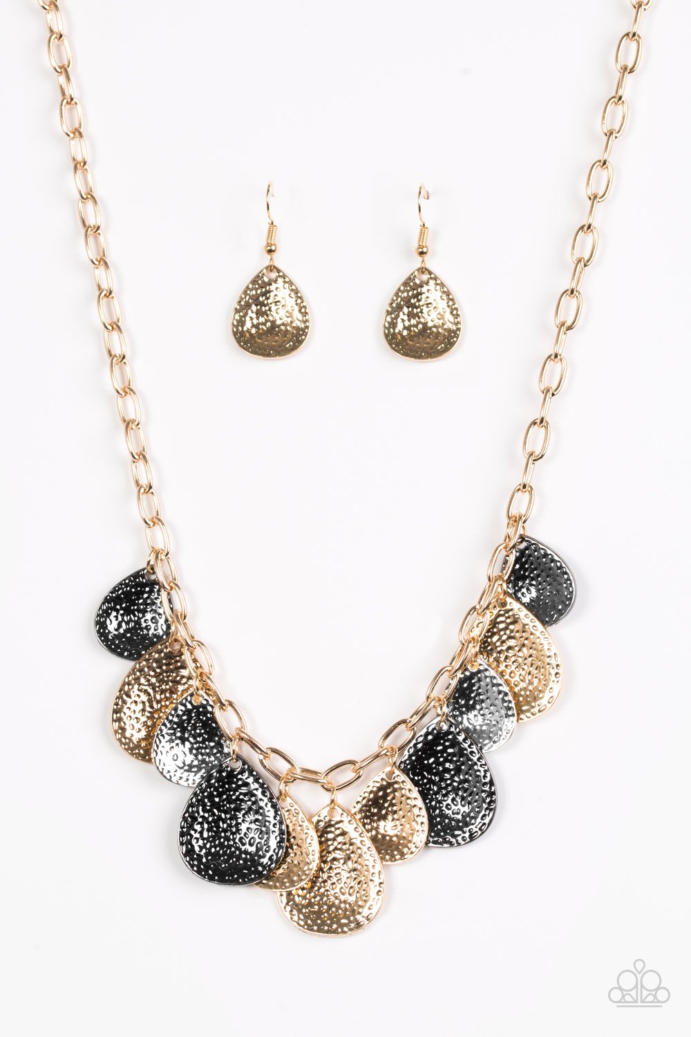 Paparazzi Necklace ~ Storm Goddess - Gold