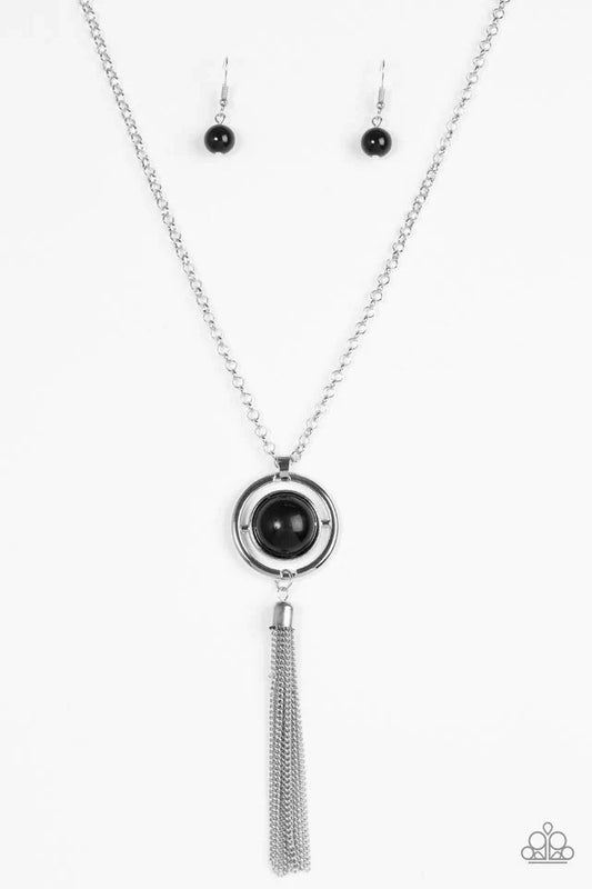 Paparazzi Necklace ~ Always Front and Center - Black