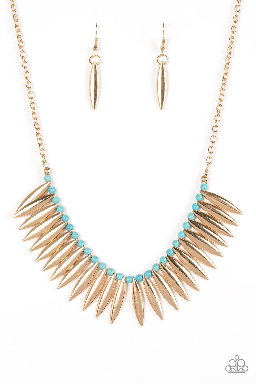 Paparazzi Necklace ~ Tameless Tigress - Gold