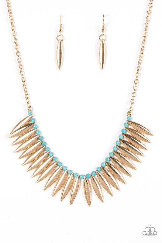 Paparazzi Necklace ~ Tameless Tigress - Gold
