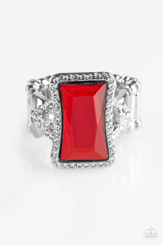 Paparazzi Ring ~ Glamour Icon - Red
