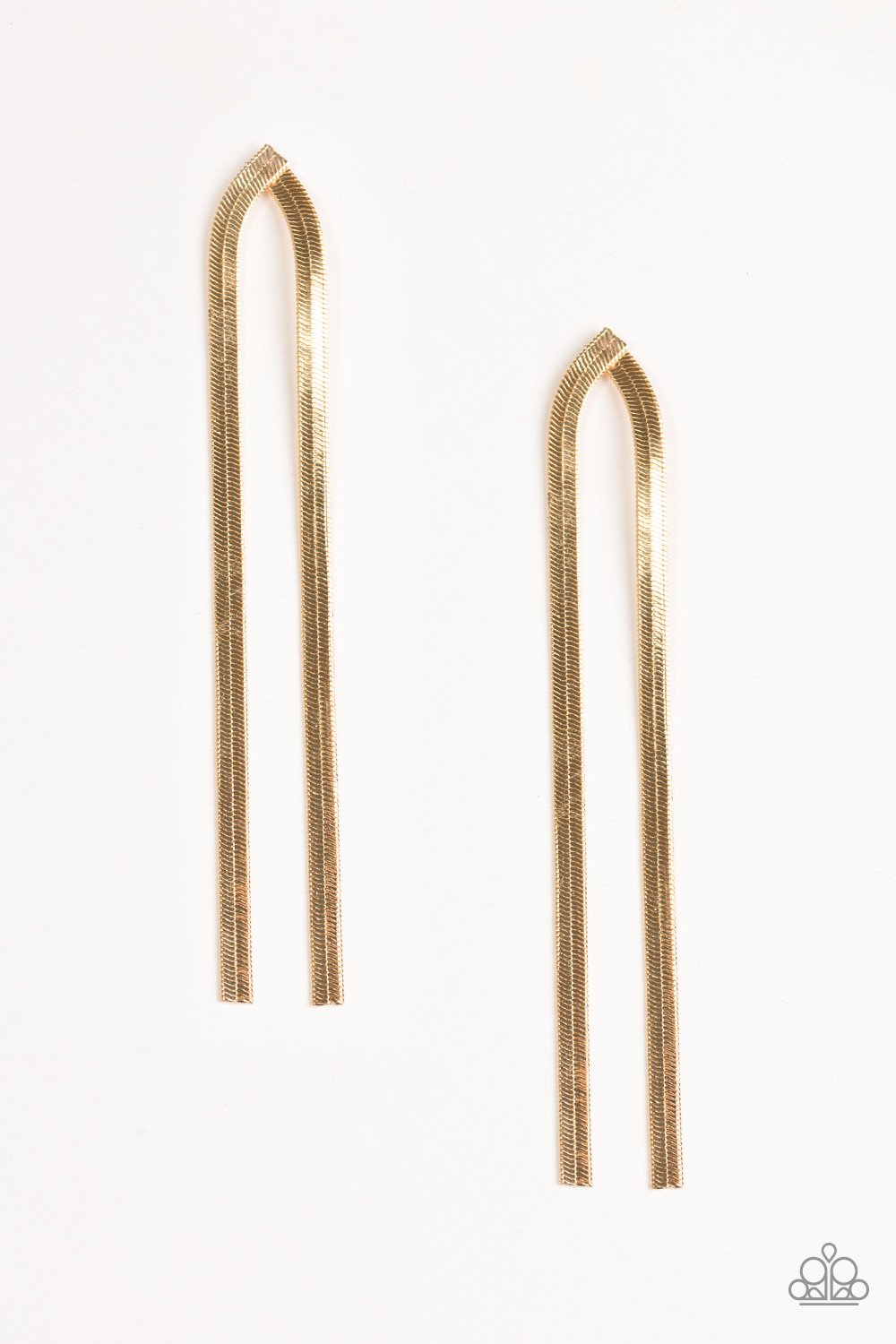 Paparazzi Earring ~ Very Viper - Gold