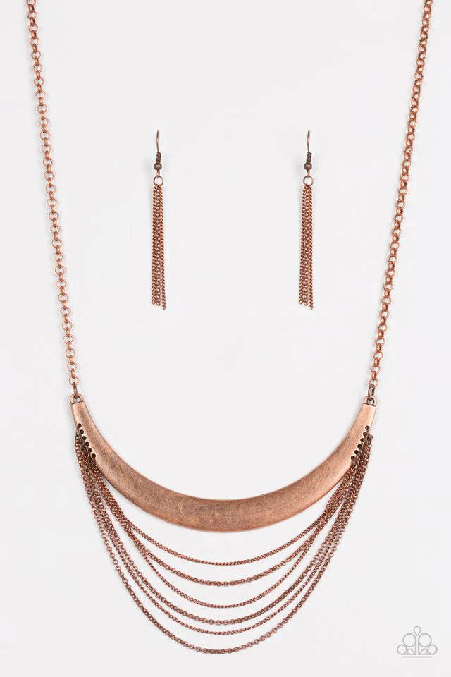 Paparazzi Necklace ~ Way Wayfarer - Copper