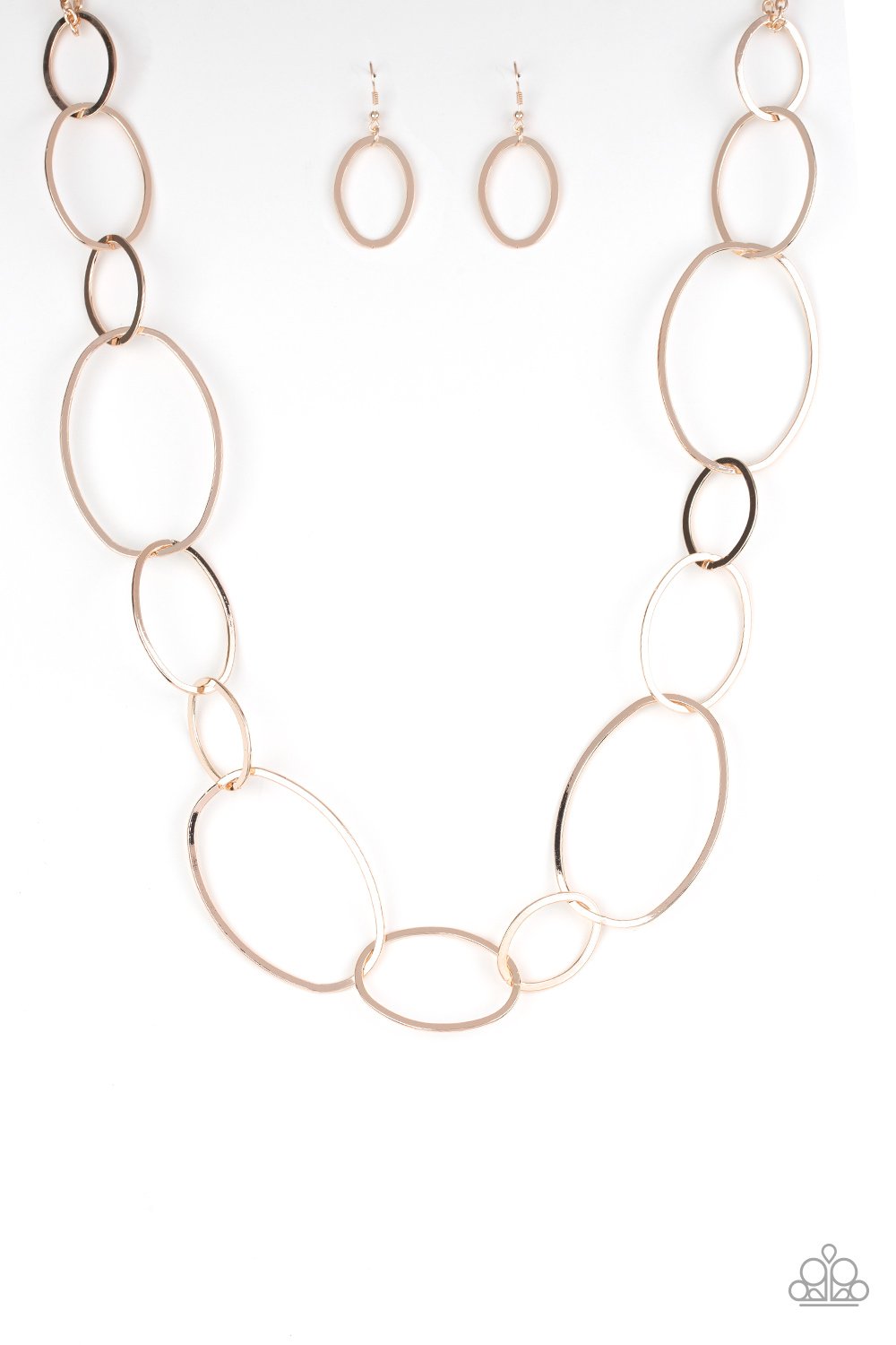 Paparazzi Necklace ~ City Circuit - Rose Gold